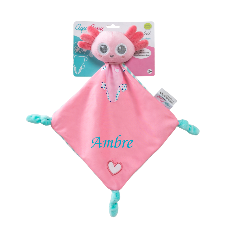  et merveilles - aquamis - comforter anatole the axolotl 20 cm  